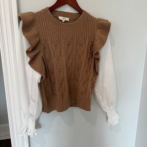 Entro Camel Knit Pullover